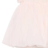 Elisabetta Franchi La Mia Bambina Abito con con Ruches e Maniche a Sbuffo Rosa per Neonate