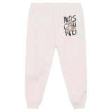Moschino Kids Pantaloni in Felpa Avorio per Bambini