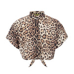 4Giveness Kids Camicia Copricostume Leopardata per Bambine