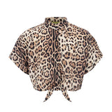 4Giveness Kids Camicia Copricostume Leopardata per Bambine