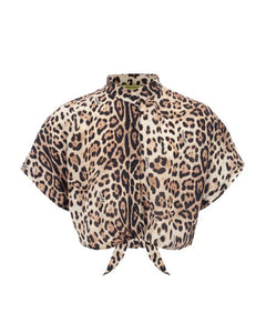 4Giveness Kids Camicia Copricostume Leopardata per Bambine