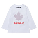 Dsquared2 Kids T-Shirt Bianco con Stampa Unisex