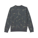 Calvin Klein Kids Maglione Grigio con Logo Monogram per Bambini (retro)