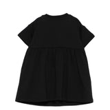 Moschino Kids Abito Nero Con Logo Teddy Bear per Neonate