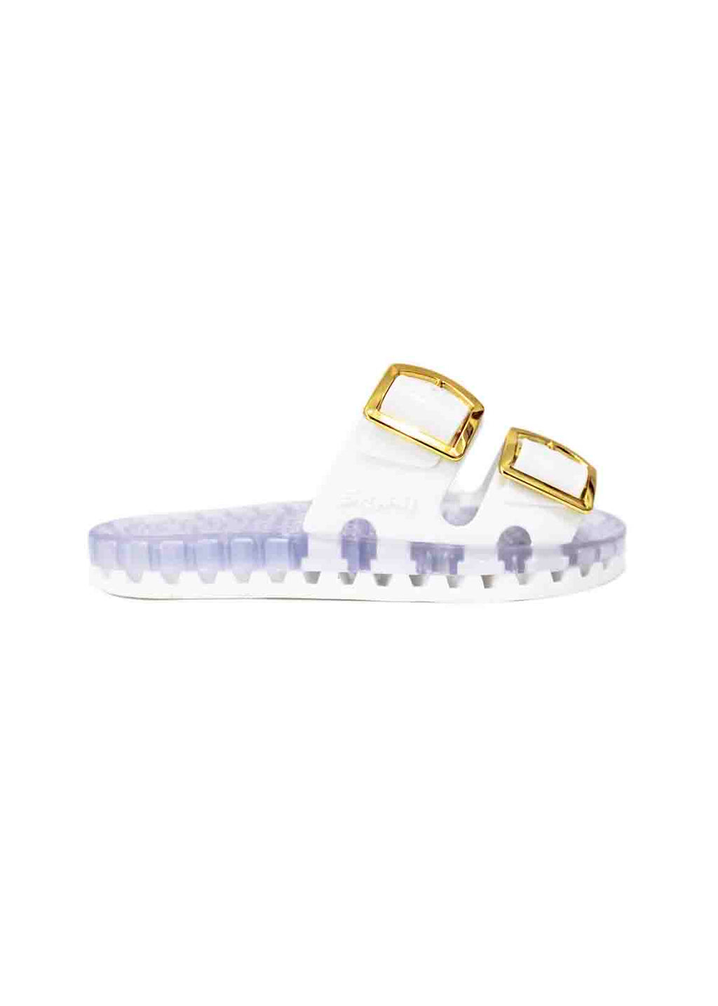 Sensi Kids Flamingo Sandalo Bianco Doppia Fascia per Bambine