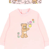 Moschino Kids Tutina+Cappellino Rosa/Fantasia con Teddy Bear per Neonate