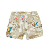 Diesel Kids Short Sabbia con Fantasia e Tasconi per Neonati