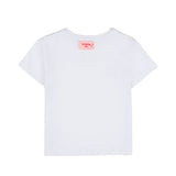 Vivetta Kids White T-shirt with Hands Embroidery for Girls