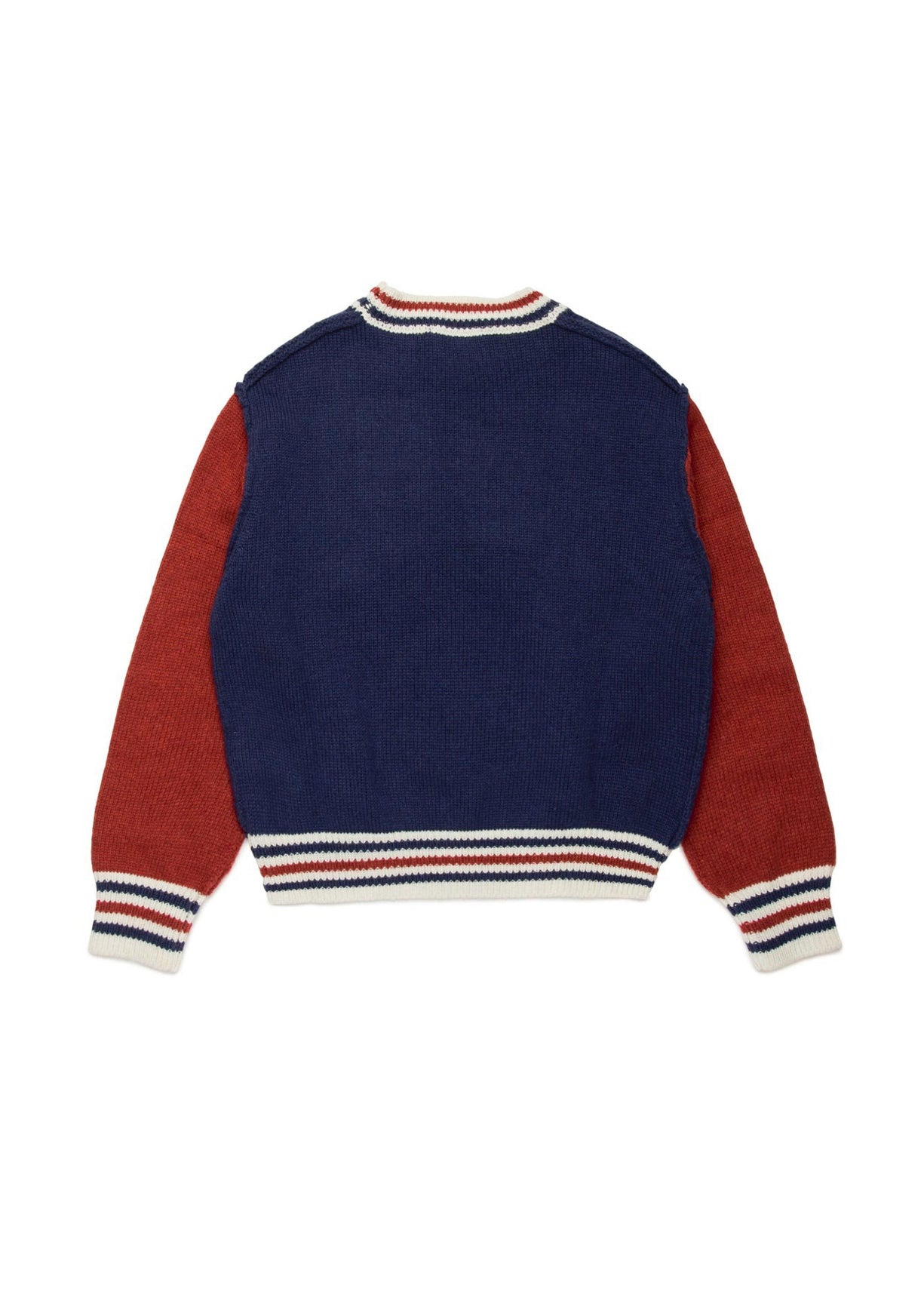 Dsquared2 Kids Maglione Girocollo Blu/Rosso con Logo per Bambini (retro)