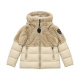 Blauer Kids Piumino con Cappuccio in Eco-Pelliccia per Bambine