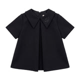 Blumarine Kids Camicia Nero con Strass per Neonate