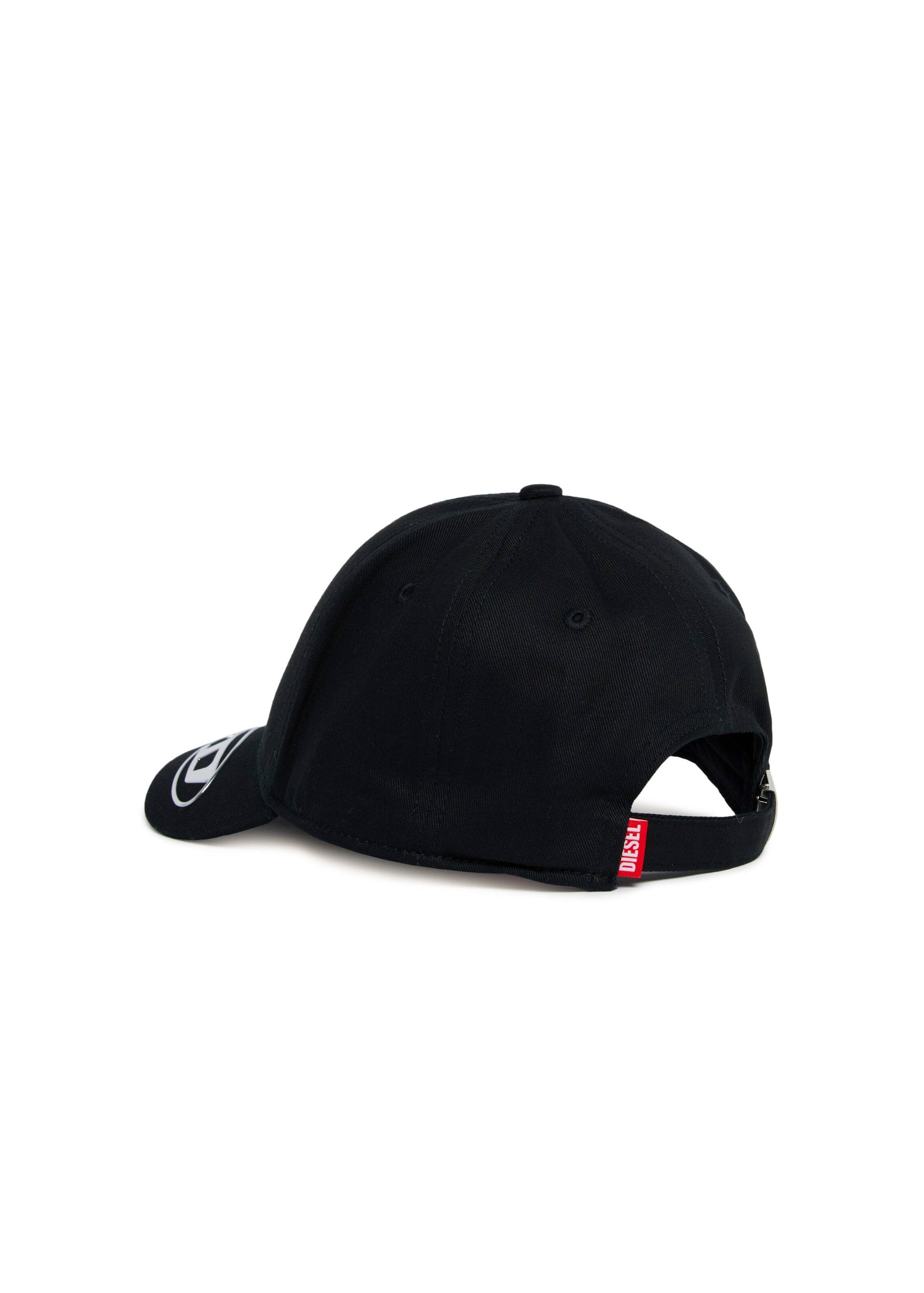 Diesel Kids Cappello Nero con Oval D per Bambini (retro)