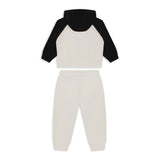 Calvin Klein Kids Felpa con Pantaloni Beige per Neonati