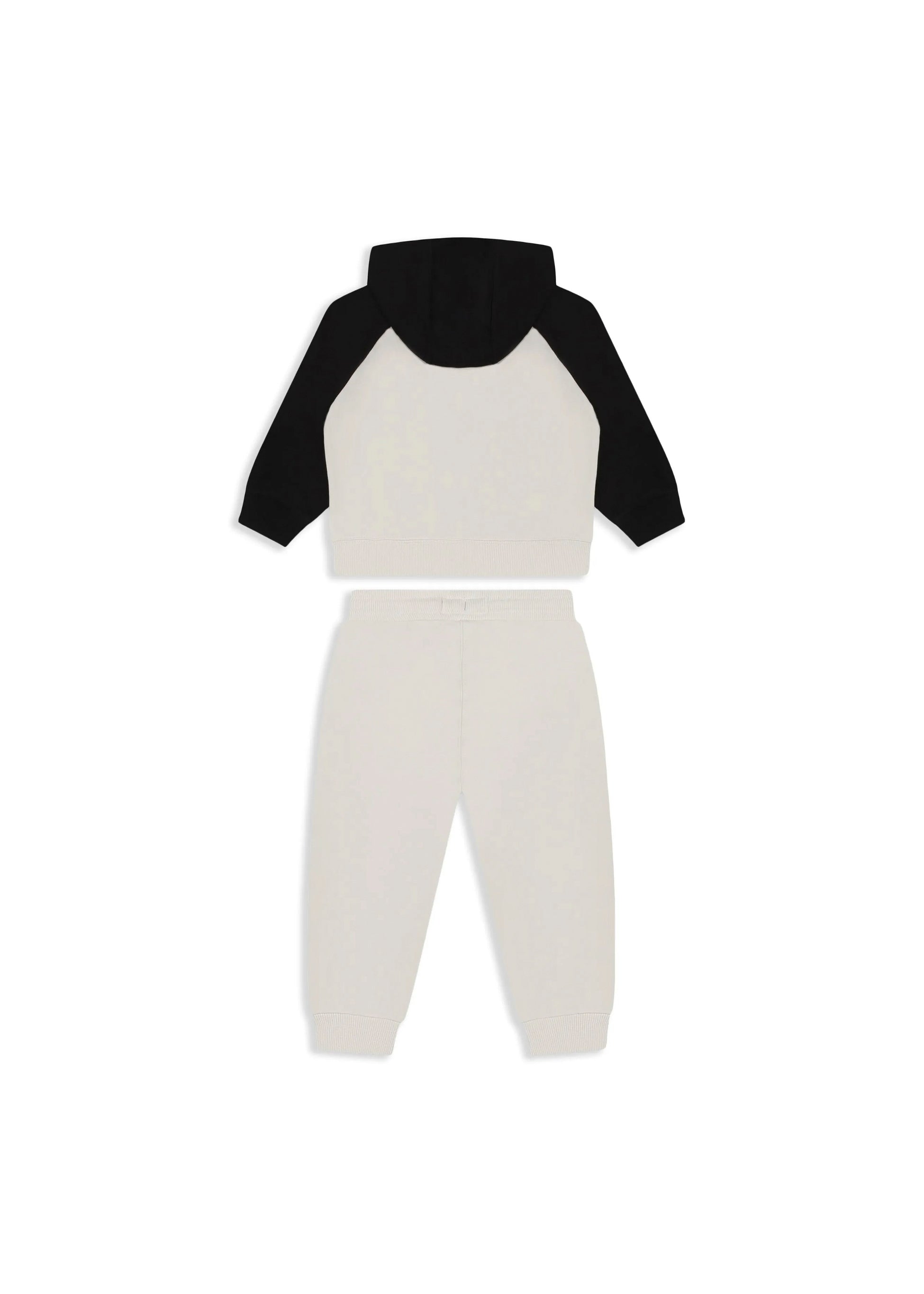 Calvin Klein Kids Felpa con Pantaloni Beige per Neonati