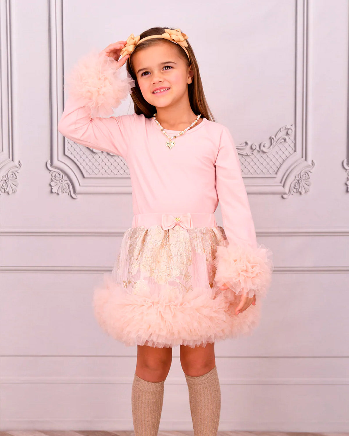 Angel's Face Kids Maglia Maniche Lunghe Rosa per Bambine
