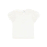 Angel's Face T-shirt Bianca con Stampa Mallory per Bambine