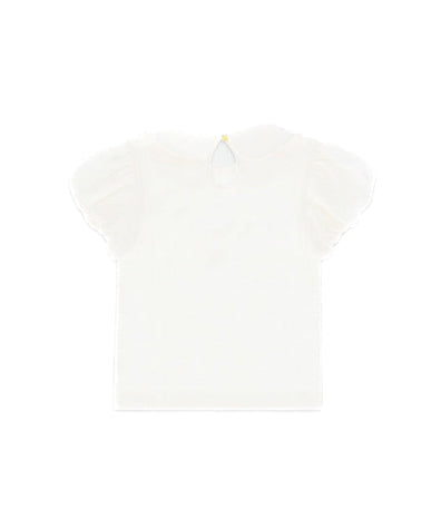 Angel's Face T-shirt Bianca con Stampa Mallory per Bambine