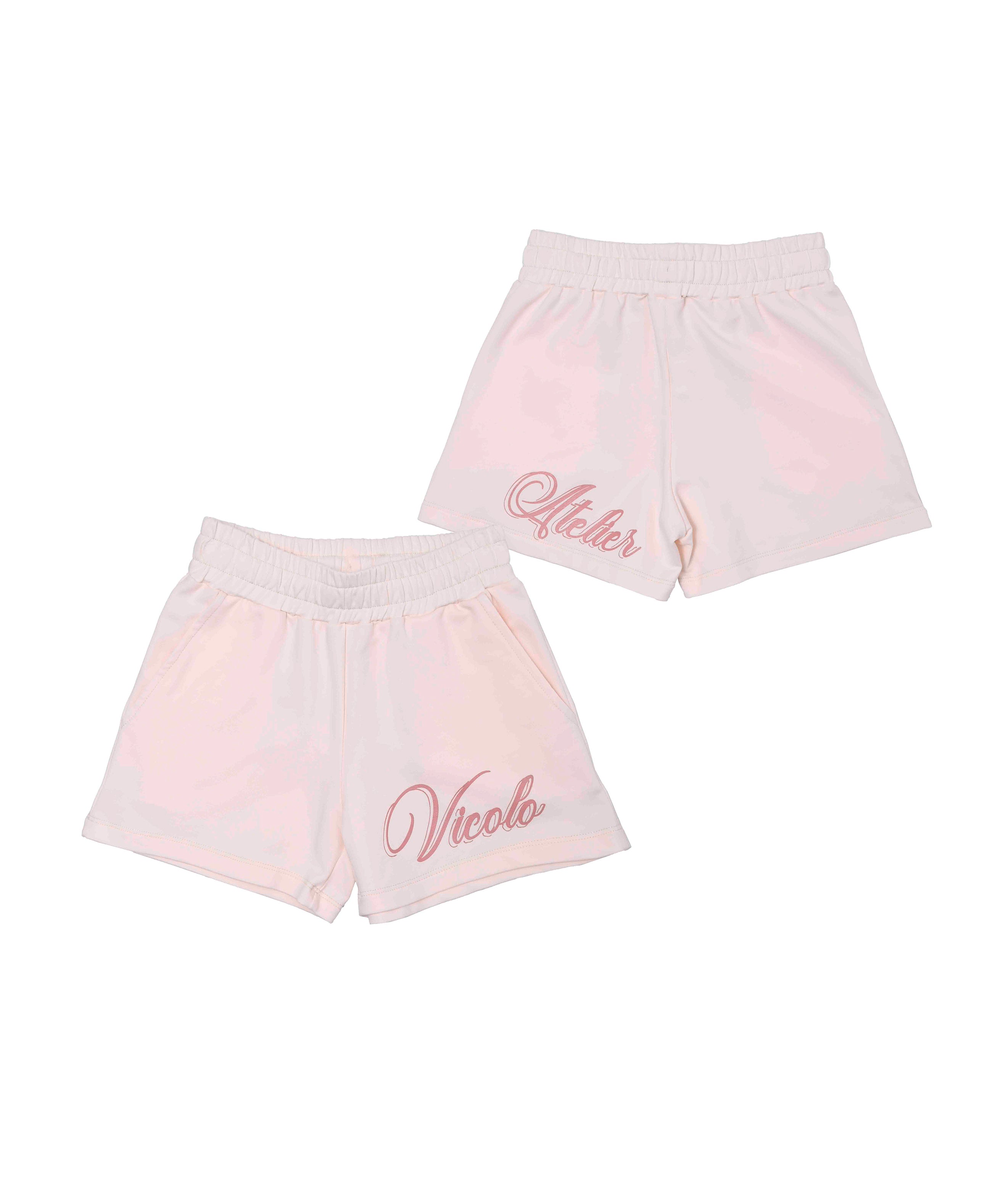 Vicolo Kids Shorts Rosa con Logo per Bambine