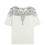 Marcelo Burlon County Of Milan Kids T-Shirt Bianca con Motivo Ali per Bambine