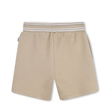 Boss Kids Beige Cotton Bermuda Shorts for Babies