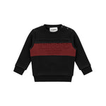Iceberg Kids Felpa Nera con Logo Relief per Neonati