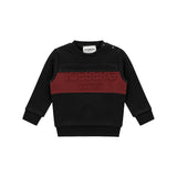 Iceberg Kids Felpa Nera con Logo Relief per Neonati