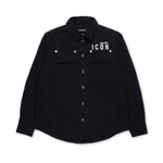 Dsquared2 Kids Camicia Nera ICON per Bambini