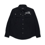 Dsquared2 Kids Camicia Nera ICON per Bambini