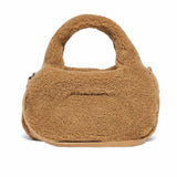Maison Margiela Kids Borsetta in Pelliccia Marrone con Logo per Bambine