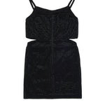 Dsquared2 Kids Abito Nero Evening con Strass per Bambine