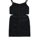 Dsquared2 Kids Abito Nero Evening con Strass per Bambine