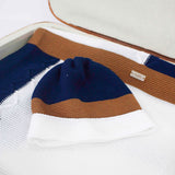 Marlù Cappello Bianco/Blu per Neonati