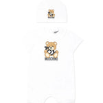 Moschino Kids Tutina con Cappellino con Stampa per Neonati