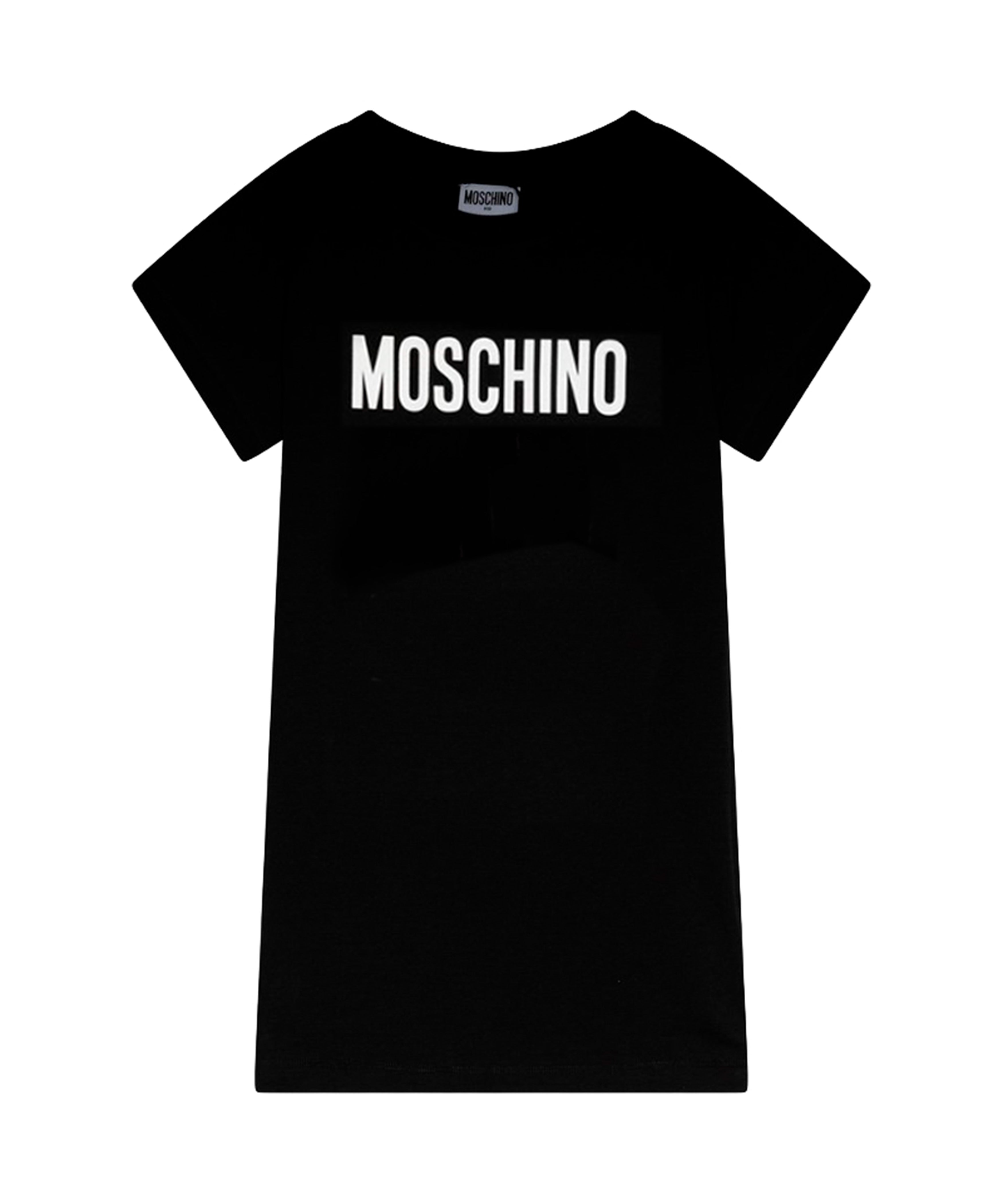 Moschino Kids Abito Nero con Logo per Bambine 
