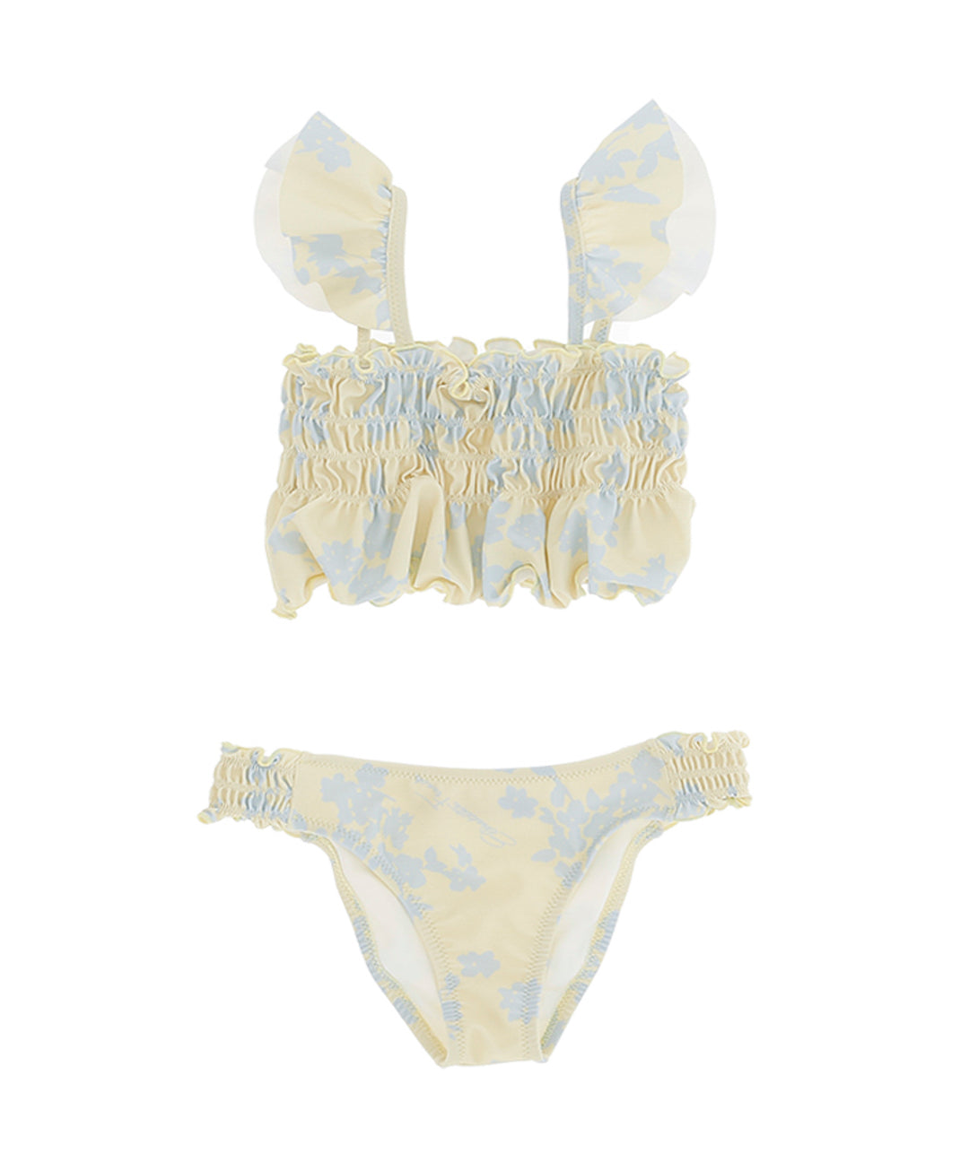Elisabetta Franchi La Mia Bambina Costume Bikini Limone per Bambine
