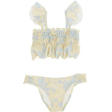 Elisabetta Franchi La Mia Bambina Costume Bikini Limone per Bambine