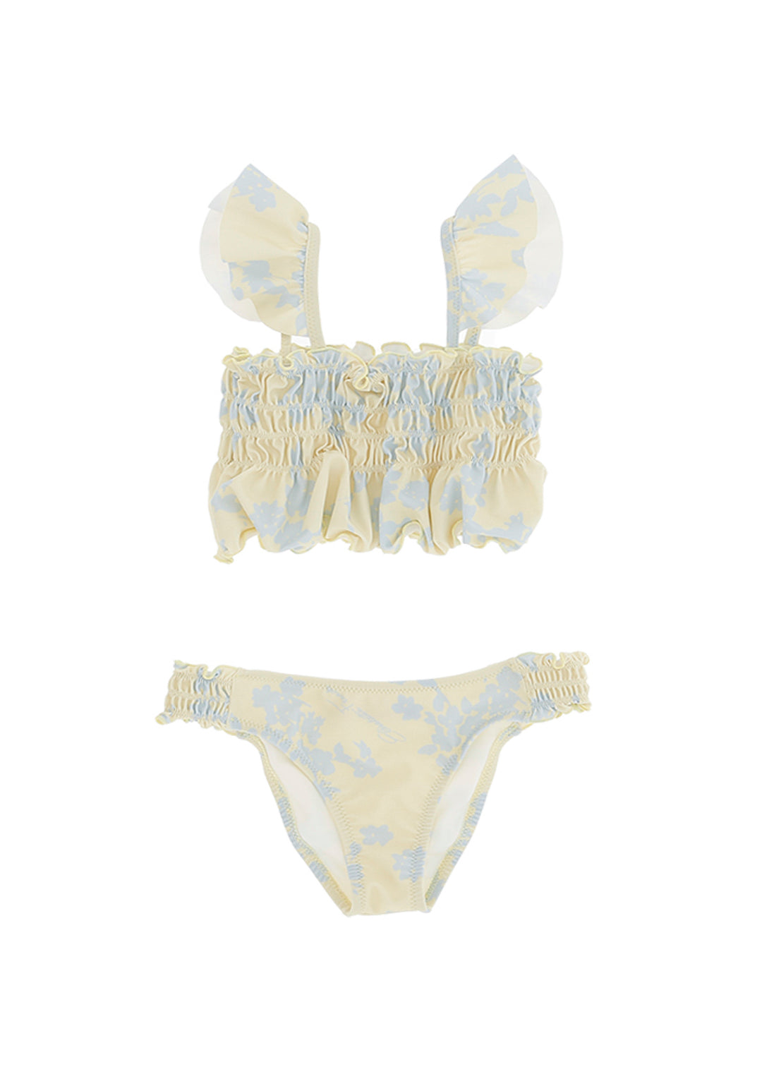 Elisabetta Franchi La Mia Bambina Costume Bikini Limone per Bambine