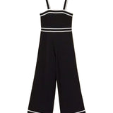 Twinset Kids Tuta Intera Nero e Bianco per Bambine