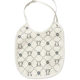 Gabriella Gucci Set Bavetta+Triangolo Bianco e Verde All-Over per Neonati