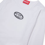 Diesel Kids Body Bianco con Oval D per Bambine (dettaglio)