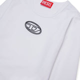 Diesel Kids Body Bianco con Oval D per Bambine (dettaglio)