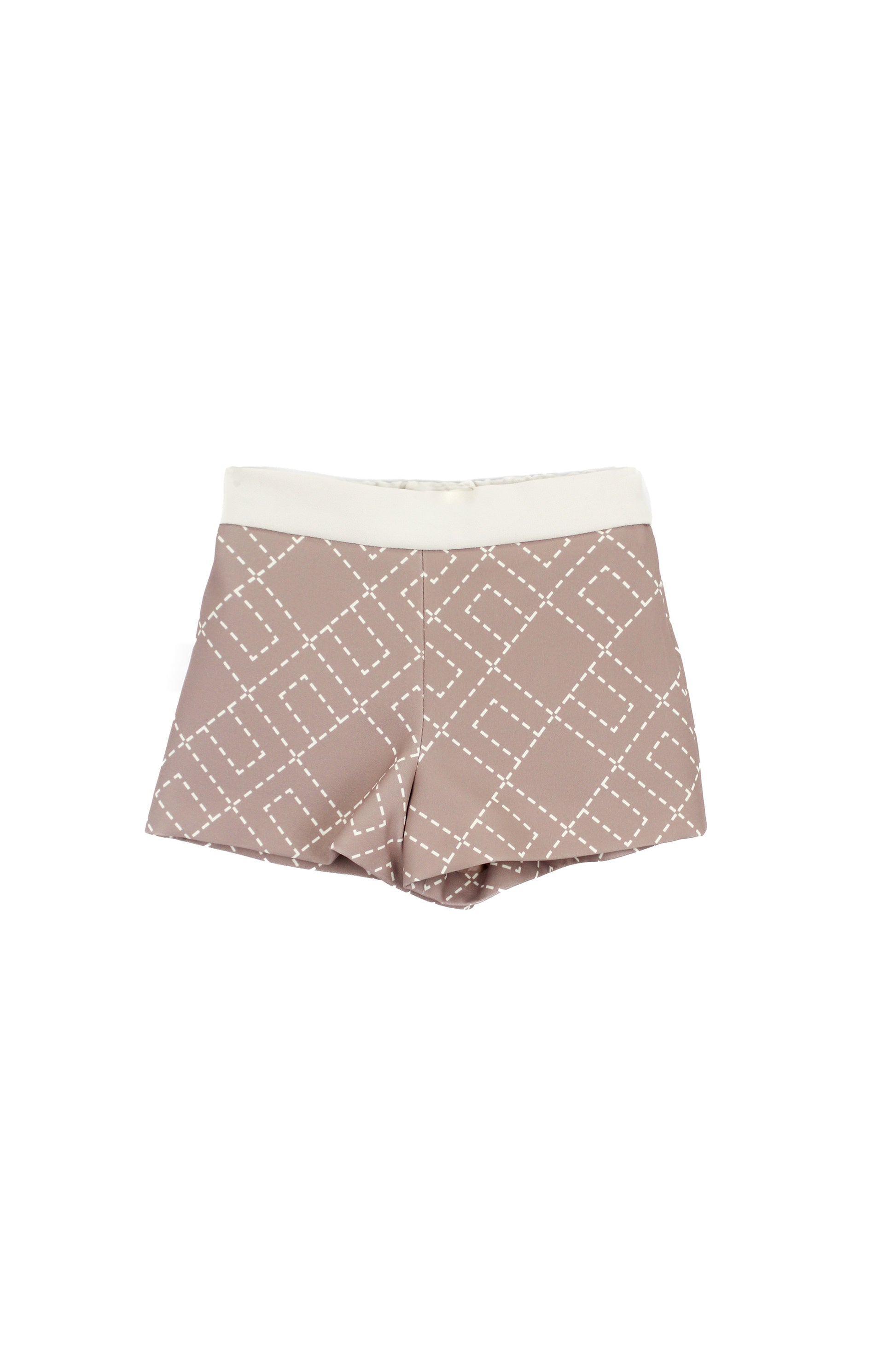 Elisabetta Franchi La Mia Bambina Shorts Sunrise con Logo Geometrico per Neonate