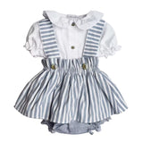 Barcellino Kids Completo Bianco e Avion per Neonate