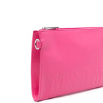 Msgm Kids Borsa Fuxia con Logo Goffrato