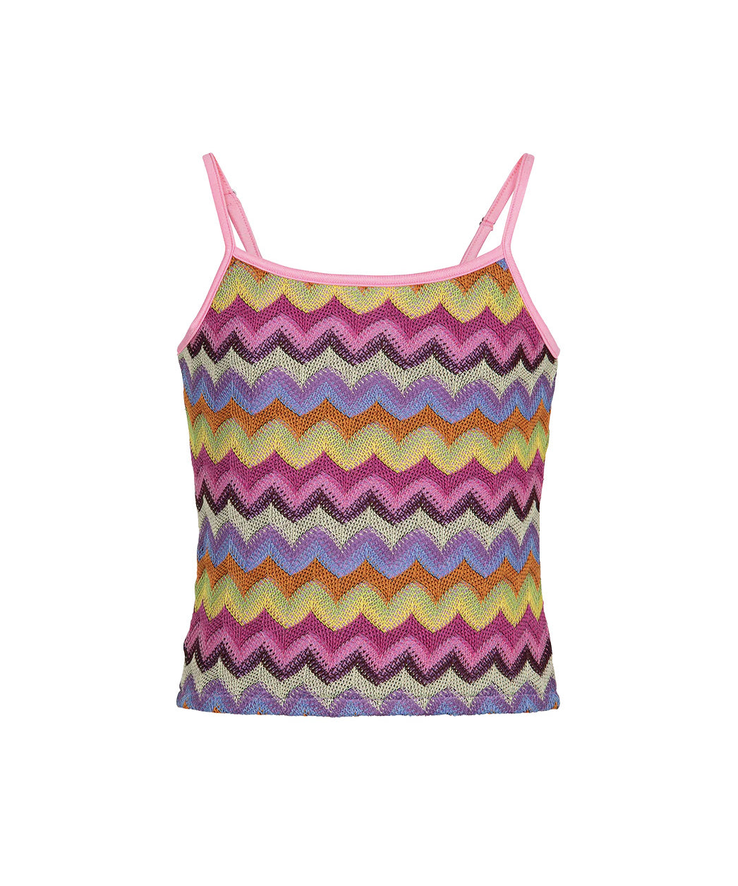 F**K Kids Canotta in Maglia Multicolor per Bambine