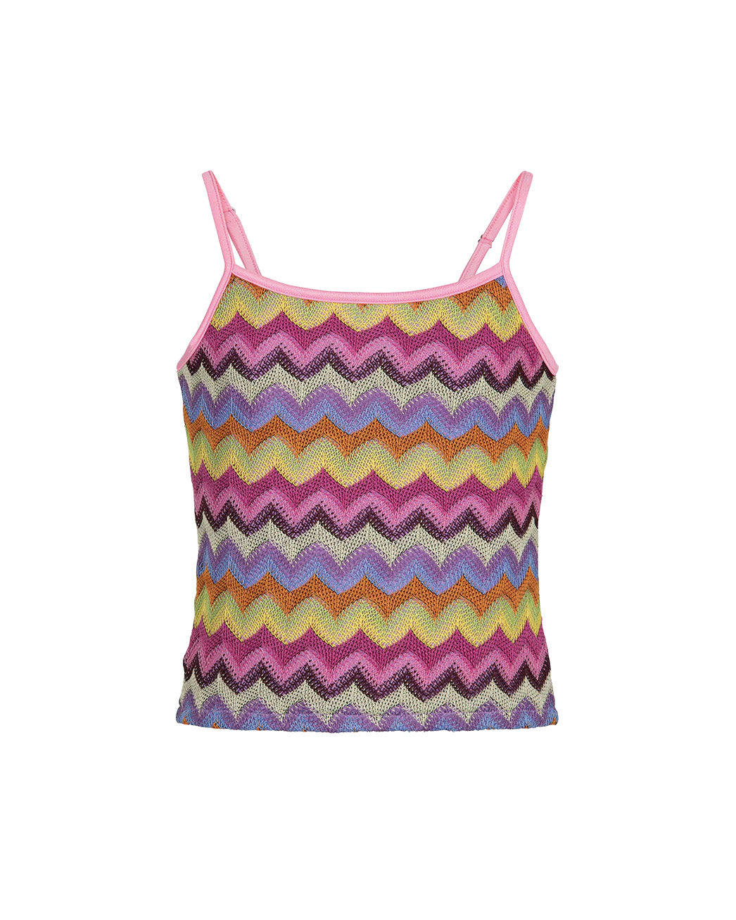F**K Kids Canotta in Maglia Multicolor per Bambine