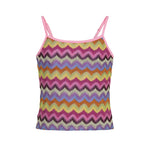 F**K Kids Canotta in Maglia Multicolor per Bambine