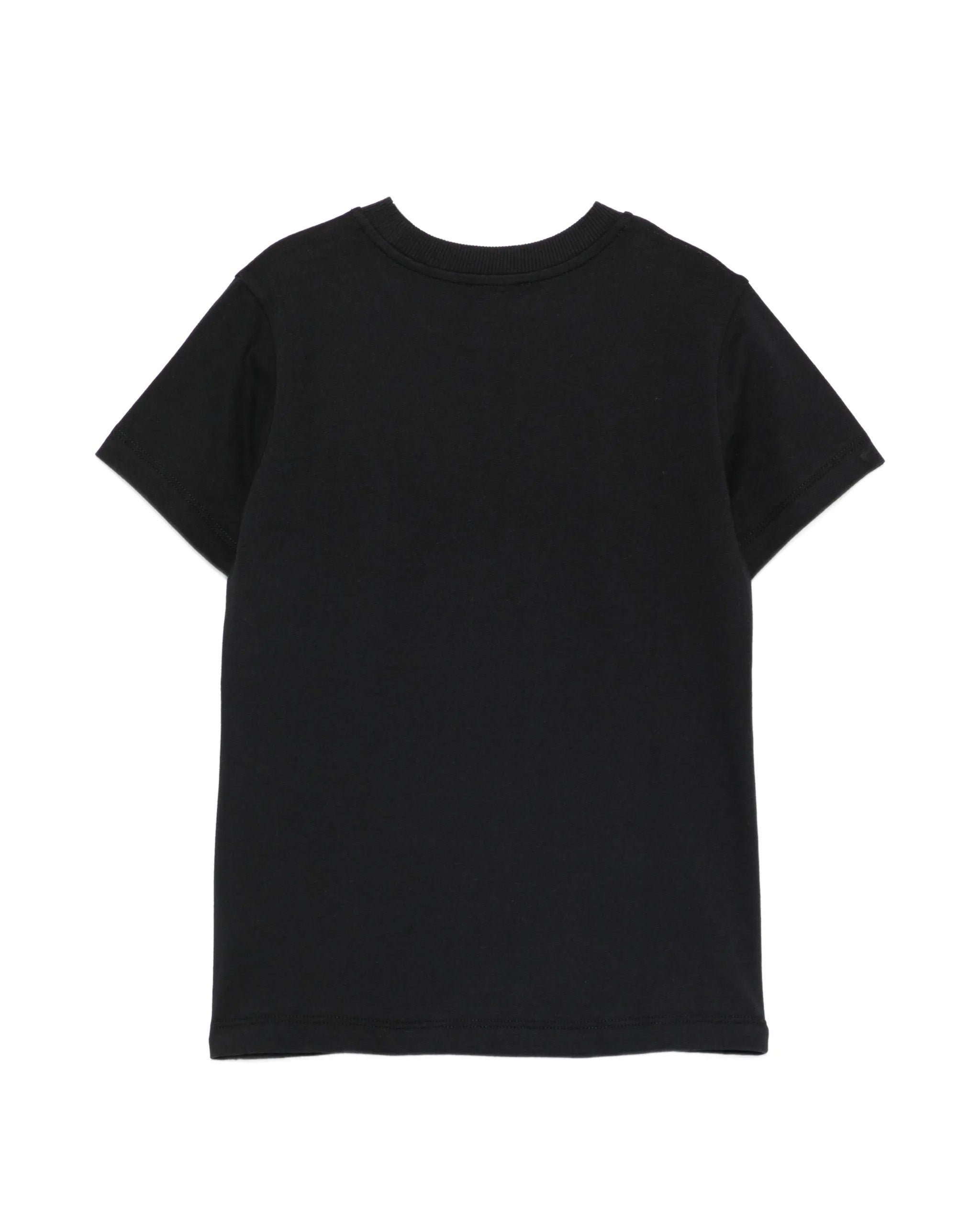 Moschino Kids T-Shirt Nero con Logo Teddy Bear per Bambini