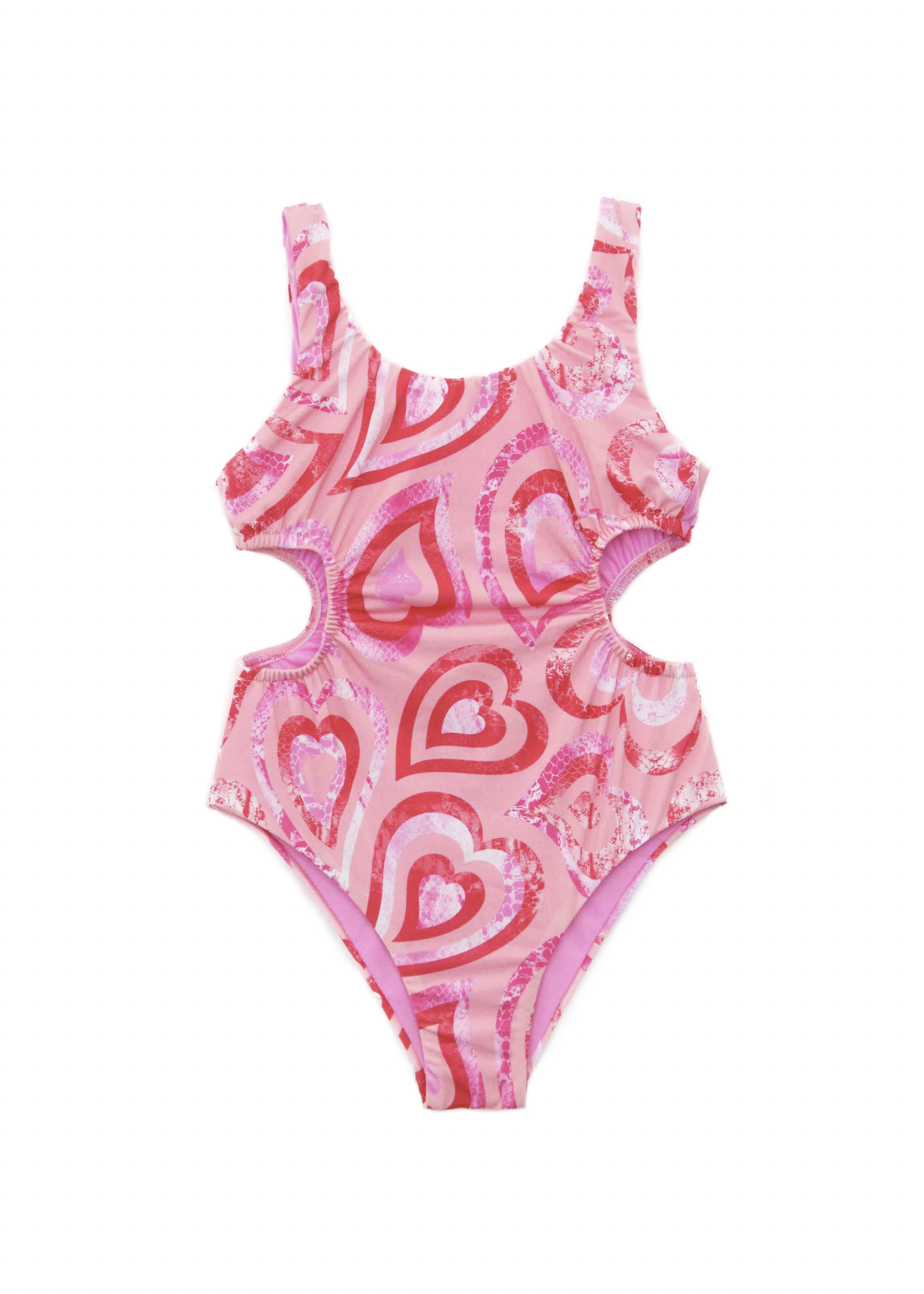 EffeK Costume Monokini Rosa/Fucsia per Bambine