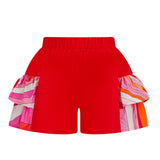 Emilio Pucci Kids Short Corallo/Fantasia per Bambine